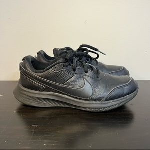 Nike Varsity Leather GS Size 4.5Y/ Womens 6 CN9146001 Black